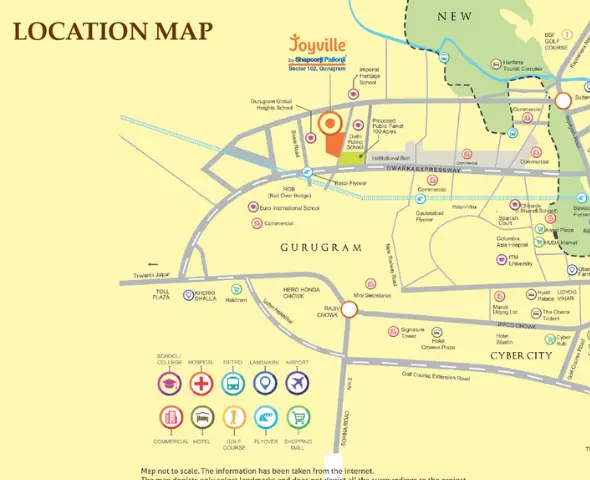 Joyville Gurgaon Location Map